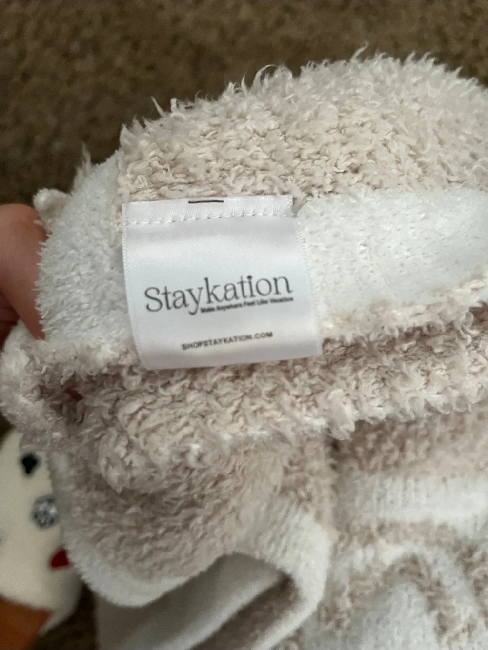 Staycation smiley check blanket